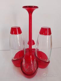 Ménage Guzzini Rosso Trasparente.