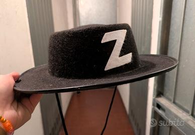 cappello Zorro carnevale 