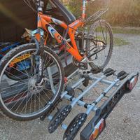 Portabici per gancio traino 