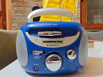 Radio cassette batteria e corrente