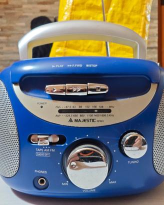 Radio cassette batteria e corrente