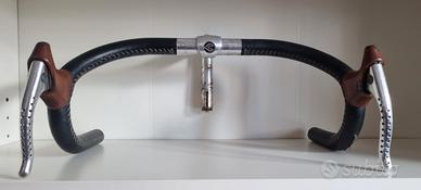 80s Vintage Combo Cinelli 1r Stem + Bar + Leather