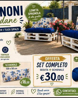 CUSCINONI PER PEDANA 