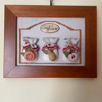 Quadretto decorativo in pasta di mais