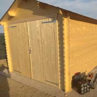 GARAGE DI LEGNO OTELLO 560x320x273h