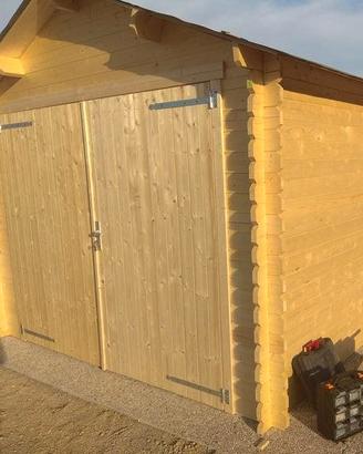 GARAGE DI LEGNO OTELLO 560x320x273h