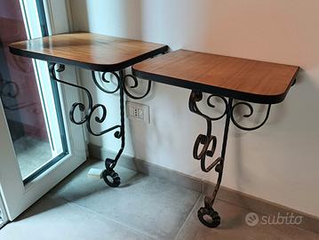 Comodini in ferro battuto 