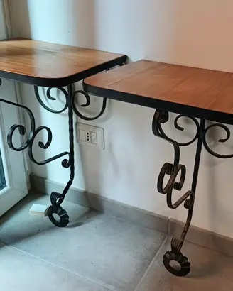 Comodini in ferro battuto 