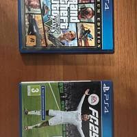 due giochi:fifa 25 e  gta 5