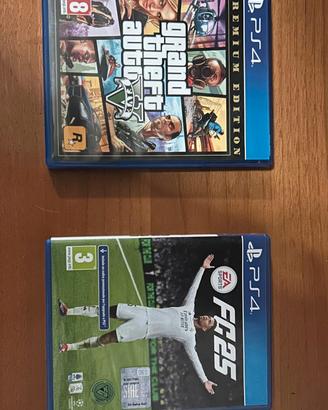 due giochi:fifa 25 e  gta 5