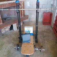 Panca con pesi