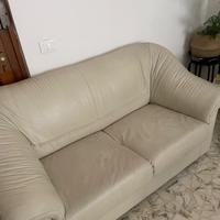 Divano letto 2 posti in pelle