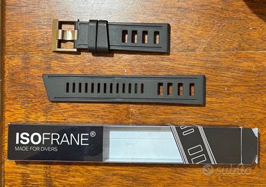 Cinturino in gomma Isofrane originale misura 24 mm