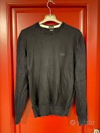 Maglia girocollo nera Hugo Boss