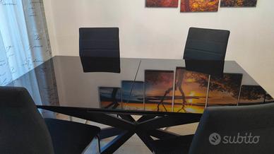 Tavolo Moderno Allungabile in Vetro 