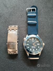 orologio omega seamster quadrante blu automatico 