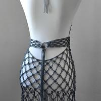 abito brillante un macrame