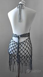 abito brillante un macrame