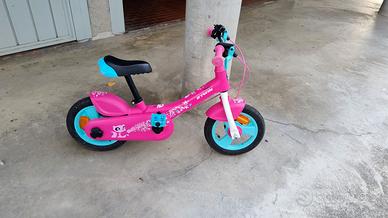 Bici bambina con rotelle e pedali applicabili