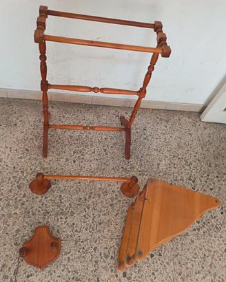 Set da bagno in legno massello Vintage