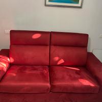 Divano Poltrone e Sofà 2 posti rosso