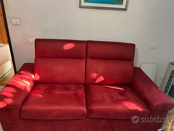 Divano Poltrone e Sofà 2 posti rosso