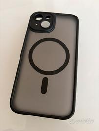 Cover Iphone 14 + vetro protettivo trasparente