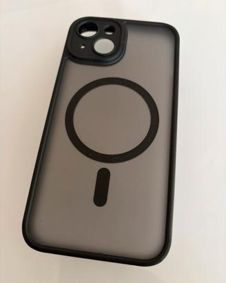 Cover Iphone 14 + vetro protettivo trasparente