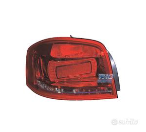 FANALE SINISTRO PER AUDI A3 3P 09-12 BIANCO ROSSO