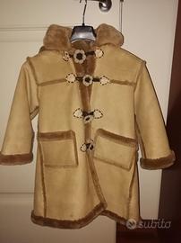 Capotto vero montone bambina 4/6 anni