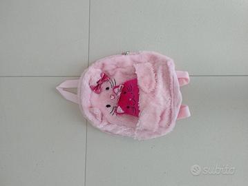 Zainetto rosa gattino peluche