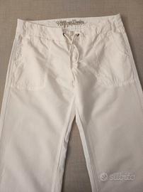 Pantalone donna bianco Tommy Hilfiger Denim