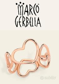 Anello con cuori oro rosa 18 kt