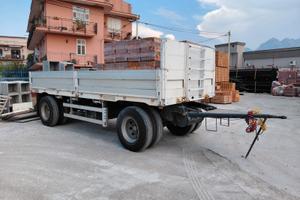 Rimorchio 2 assi viberti cassonato