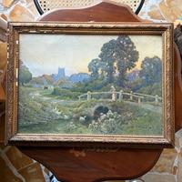 Stampa vintage paesaggio inglese