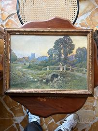 Stampa vintage paesaggio inglese