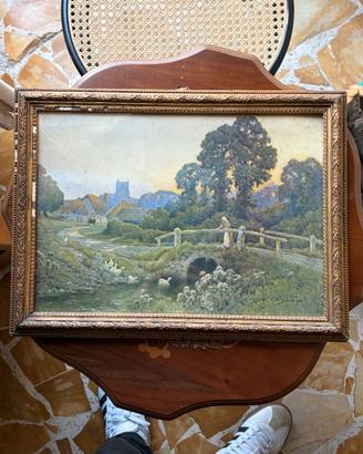 Stampa vintage paesaggio inglese