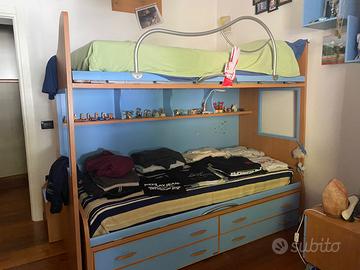 Letto a castello con altana Moretti