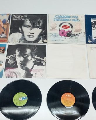 n°6 vinili 33" giri originali di artisti italiani 