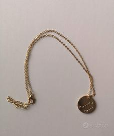 Collana dorata segno zodiacale Bilancia