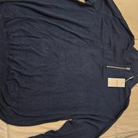 maglione con mezza zip taglia 4xl