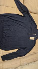 maglione con mezza zip taglia 4xl