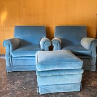 Poltrone + pouf coordinato