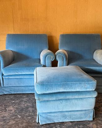 Poltrone + pouf coordinato