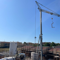 2 gru Automontanti sbraccio 28mt e sbraccio 20mt