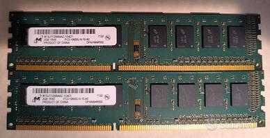 Ram ddr3 4 gb(2+2 gb) 10600 mhz MICRON