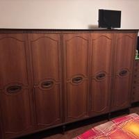 Camera da letto completa anni 50 marmo e noce