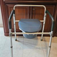 Sedia Da Comodo Comoda Wc In Alluminio 4 Funzioni 