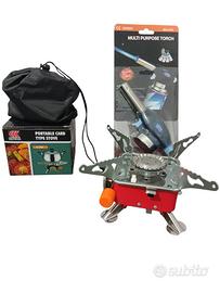 Fornello da campeggio portatile+ cannello 