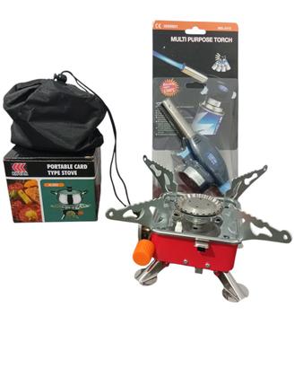 Fornello da campeggio portatile+ cannello 